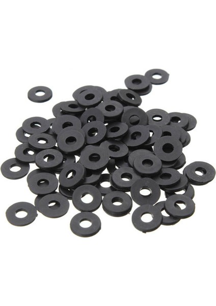 Flyeer M3 x 6mm x 1mm Naylon Düz Yalıtım Yıkayıcılar Contalar Paspayı Siyah 200 Adet (Yurt Dışından)