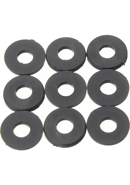 Flyeer M3 x 6mm x 1mm Naylon Düz Yalıtım Yıkayıcılar Contalar Paspayı Siyah 200 Adet (Yurt Dışından)