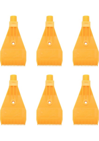 6x 1/4bsp Erkek Konu Abs Tek Delikli Hava Üfleme Düz Jet Nozul Sarı (Yurt Dışından)
