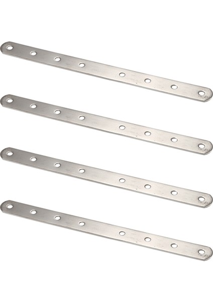 4x Metal 8 Delikli Düz Düz Tasarım Köşe Desteği Köşebent 250MM (Yurt Dışından)