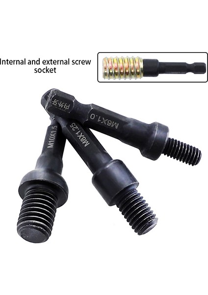 Crmo Tayvan Çift Başlı Iç ve Dış Dişli Vida Soket Hava Bit 1/4 Inç Iç Dişli Gömülü Kilit Somunu (Yurt Dışından) indirimleri