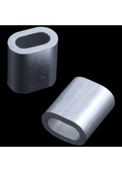 Quanbu 2mm Alüminyum Çift Delikli Tel Halat Kelepçe Klip Kol 80 Adet (Yurt Dışından)