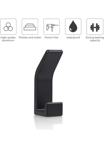 Ncanruı 10 Adet Banyo Kanca Kendinden Yapışkanlı Havlu Saklama Askı Kancası Mutfak Duvar Gadget Wc Banyo Aksesuarları (Yurt Dışından)
