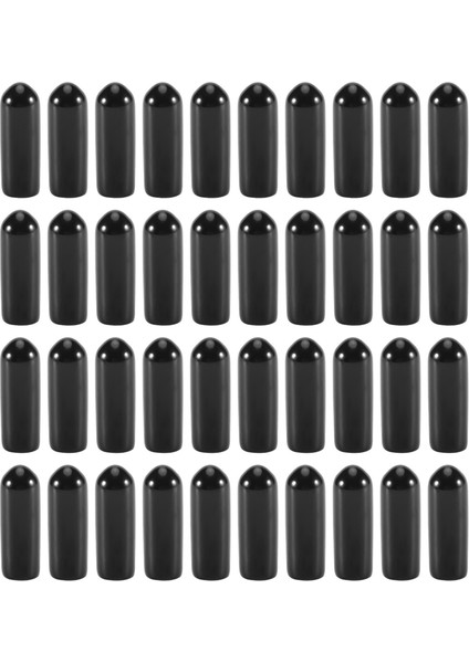 400 Adet Kauçuk Uç Kapakları 4mm Id Pvc Yuvarlak Boru Cıvata Kapatma Başlığı Vida Konu Koruyucuları Siyah (Yurt Dışından) fiyatları