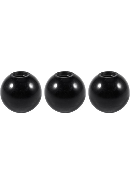 3x Yedek Siyah Bakalit 35 mm Çaplı Bilyalı Kol Düğmesi (Yurt Dışından)