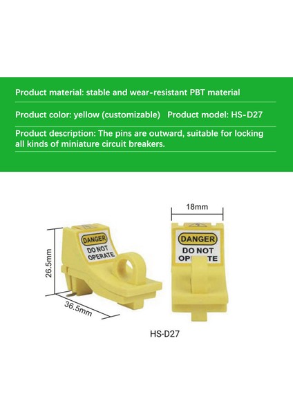 Küçük Emniyet Pimi Çıkışı Tek Kutuplu Loto Kesici Kilitleme Etiketleme Devre Kesici Izolasyon Cihazı (Yurt Dışından) fiyatları