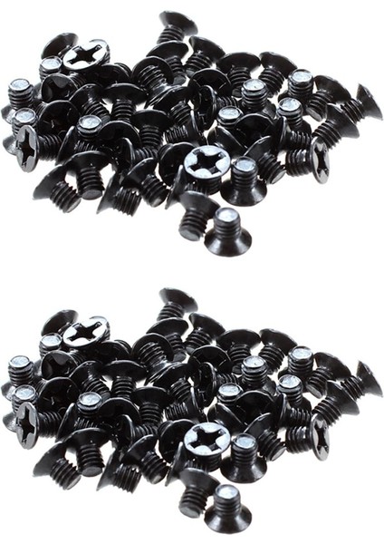 Zoroom 100 Adet M3X4MM Vida Yedek Siyah Dizüstü Sabit Disk Için (Yurt Dışından)