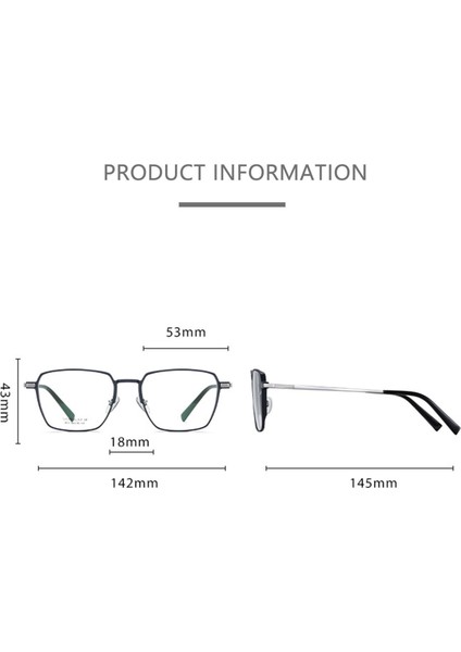 Kare Şeklinde Hafif Çıkarılabilir Vidalı Titanyum Gözlük Çerçeveleri (Yurt Dışından) indirimleri