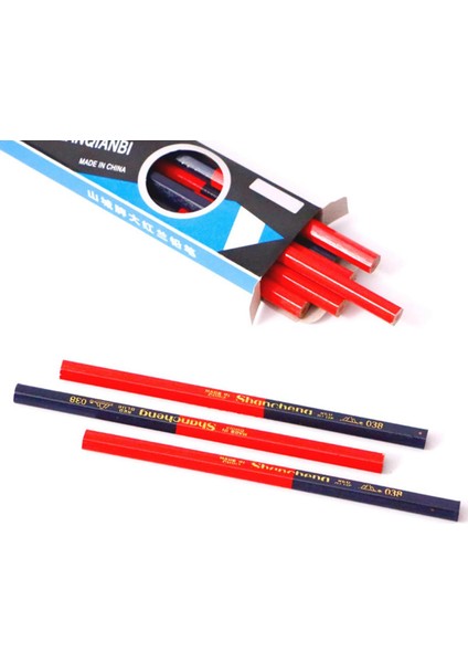 Marker Kalem-10 x Ağaç Işleme Kalemleri-Kırmızı Mavi (Yurt Dışından)