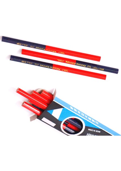 Marker Kalem-10 x Ağaç Işleme Kalemleri-Kırmızı Mavi (Yurt Dışından) indirimleri