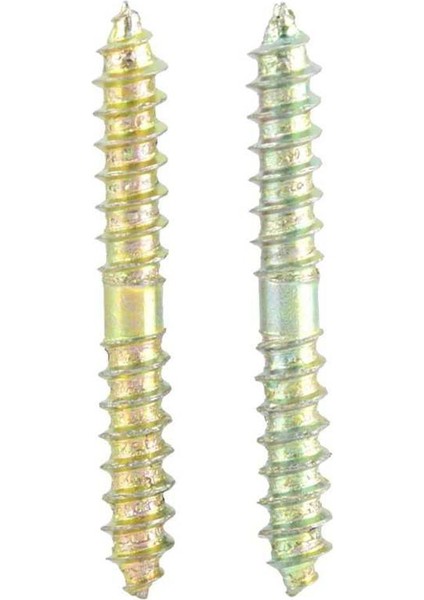 20 Adet 5 x 40MM Çift Uçlu Ahşap Mobilya Sabitleme Dübel Vidası (Yurt Dışından)