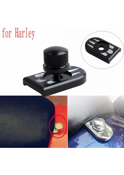 Siyah Derin Kesim Koltuk Cıvatası Sekmesi Vida Montaj Topuzu Kapak Kiti Harley Touring Dyna (Yurt Dışından) fiyatları