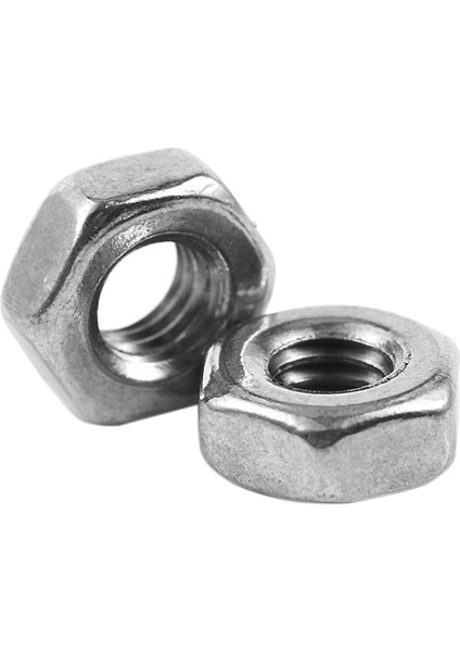 200 Adet M3 3mm Dişi Konu Altıgen Metal Somun Raptiye Gümüş Ton (Yurt Dışından)