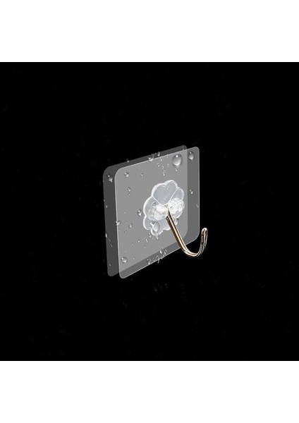Çok Amaçlı Havlu Askısı Şeffaf Yapıştırılmış Kancalar Banyo Mutfak Askısı (Yurt Dışından)