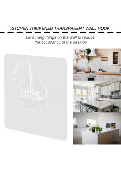 Çok Amaçlı Havlu Askısı Şeffaf Yapıştırılmış Kancalar Banyo Mutfak Askısı (Yurt Dışından) fırsatları