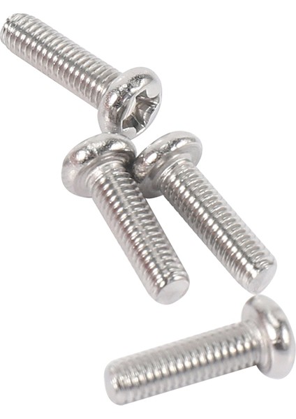 M3 x 10MM 304 Paslanmaz Çelik Yıldız Tava Başlı Vidalar Cıvata 120 Adet (Yurt Dışından)