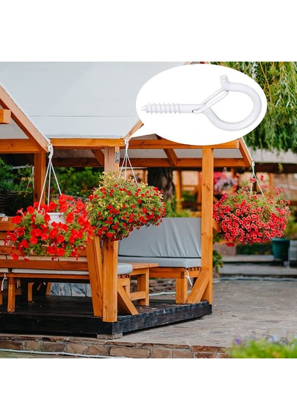 Q-Askı Kancaları Tavan Q Vida Kanca Vida Işıklar Askı Noel Işıkları Askı Kancası Tavan Vidası Askı(20, Beyaz) (Yurt Dışından) fırsatları