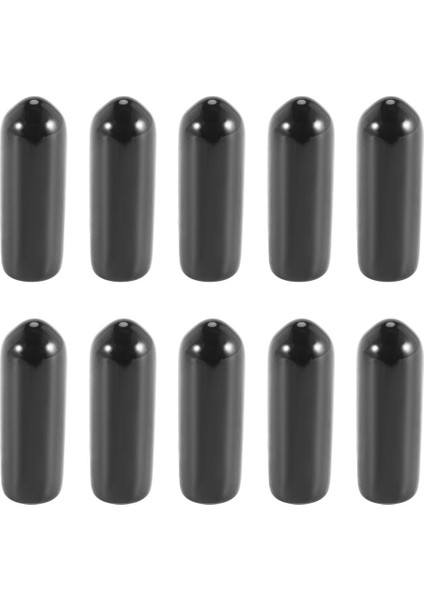 100 Adet Kauçuk Uç Kapakları 4mm Id Pvc Yuvarlak Boru Cıvata Kapağı Kapak Siyah (Yurt Dışından)