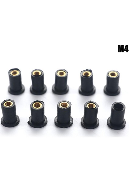 10 Adet Motosiklet M4/m5/m6 Kauçuk Kuyu Kuruyemiş Sürme Aksesuarları Raptiye Ürünleri Güneş Işığı Süper Mağaza (Yurt Dışından)