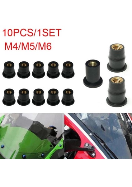 10 Adet Motosiklet M4/m5/m6 Kauçuk Kuyu Kuruyemiş Sürme Aksesuarları Raptiye Ürünleri Güneş Işığı Süper Mağaza (Yurt Dışından) modelleri