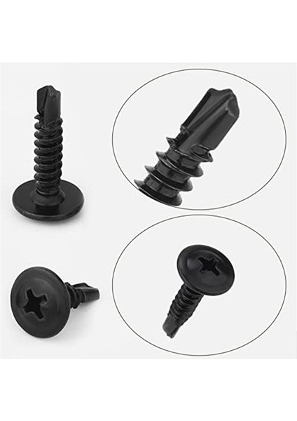 Metal Vidalar Kendiliğinden Vuran Çeşitli Düz Başlı Matkap Vidalar Paslanmaz Çelik Vida Ahşap Alçıpan Metal Için 120P Paslanmaz Çelik Vida Seti (Yurt Dışından)