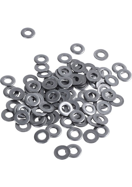 100 Adet M3 3 mm Metrik 304 Paslanmaz Çelik Düz Yıkayıcı, Paslanmaz Çelik Düğme Başlı Vida (Yurt Dışından)