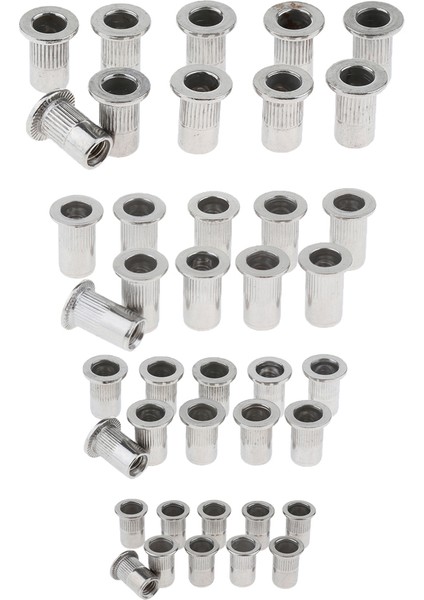 [ALLGOOD]304 Paslanmaz Çelik Perçin Somunu Rivnut Insert Somunları M4, M5, M6, M8 (Yurt Dışından)
