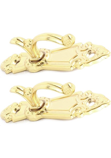 Flyeer Vidalı Bağlantı Perde Püskül Kravat Geri Tieback Duvar Kancaları 2 Adet Altın Sesi (Yurt Dışından)