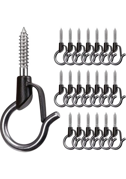 20 Adet Q Askı Kancaları Ağır Hizmet Tipi Duvar Tavan Kancaları Emniyet Tokası ile (Yurt Dışından) fiyatları