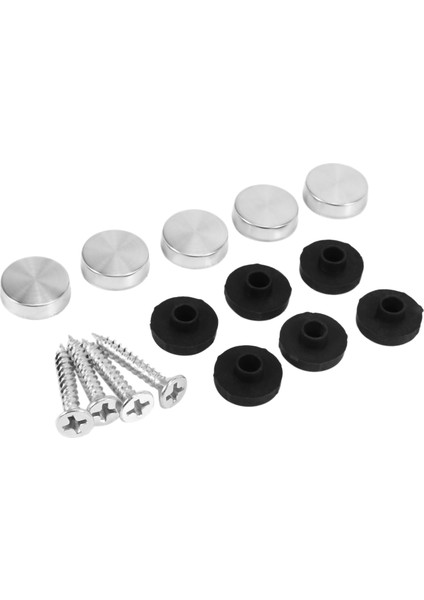 16 Adet 14MM Çap Paslanmaz Çelik Dekoratif Ayna Vidalı Kapak Çivisi (Yurt Dışından)