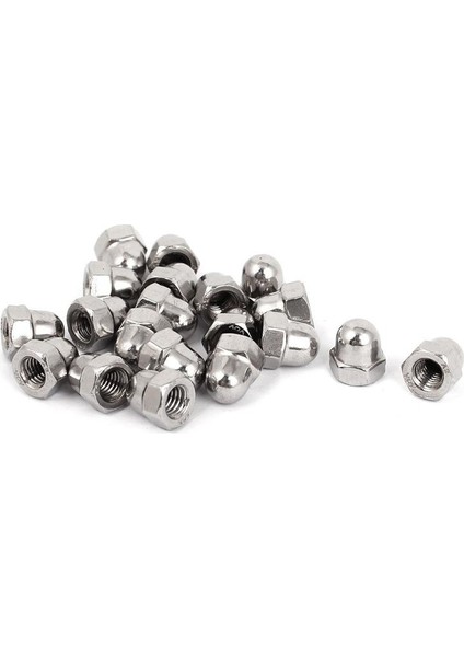 M6 Konu Dia Kubbe Kafası 304 Paslanmaz Çelik Kapak Meşe Palamudu Altıgen Somunlar 20 Adet (Yurt Dışından) fiyatları