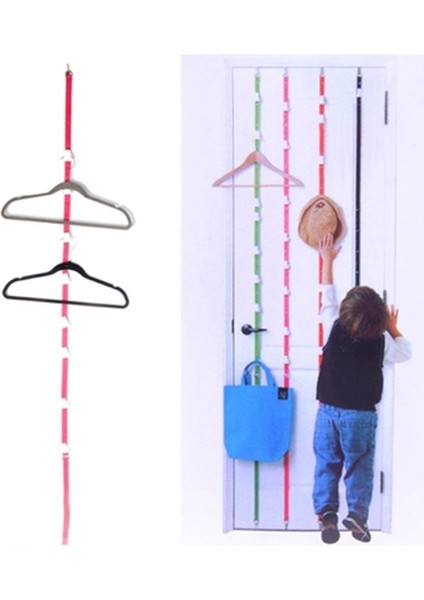 Uzun Ayarlanabilir Kapı Sonrası Arka Asılı Halat Arka Kapı Askısı Giysi Kapağı Için Kırmızı Gül (Yurt Dışından) indirimleri