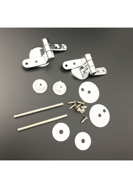 Alaşım Yedek Klozet Menteşeleri Montaj Seti Krom Tuvalet Aksesuarları Için Bağlantı Parçaları Vidaları ile (Yurt Dışından) fırsatları