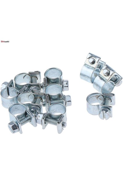 2x 10 Adet Galvanizli Demir Klip Hortum Boru Kelepçesi 6MM-20MM (Yurt Dışından)