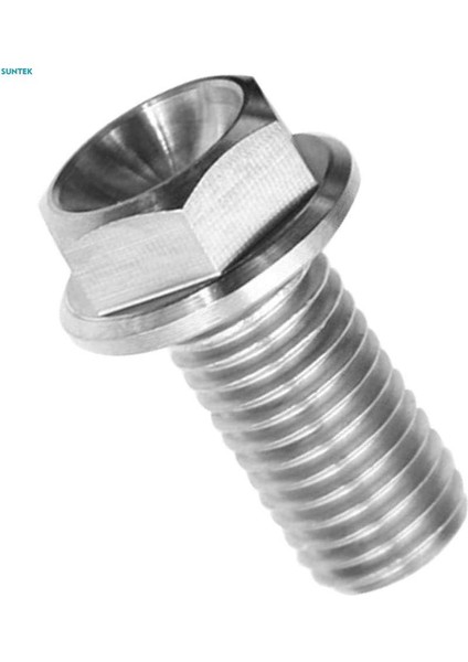 2xm6 Titanyum Altıgen Başlı Flanş Cıvata Bağlantı Elemanı M6 x 10-65 M6 x 10 (Yurt Dışından)