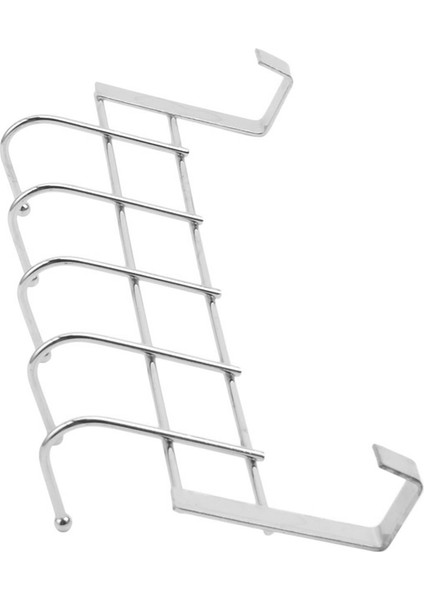 2x 5 Kanca Üzeri Kapı Ev Banyo Mutfak Raf Tutucu Raf, Gümüş (Yurt Dışından) fırsatları