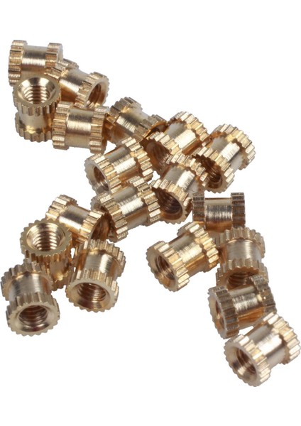 Flyeer M3X5MMX5MM Iç Dişli Pirinç Tırtıllı Insert Gömülü Somunlar 20 Adet (Yurt Dışından)
