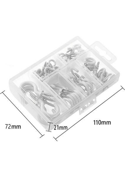 70 Adet Tavan Kancaları Ağır Vidalı Bardak Kanca Banyo Mutfak Duvar Tavan Asılı Çeşitli Boyut Kombinasyon Paketi (Yurt Dışından) fırsatları