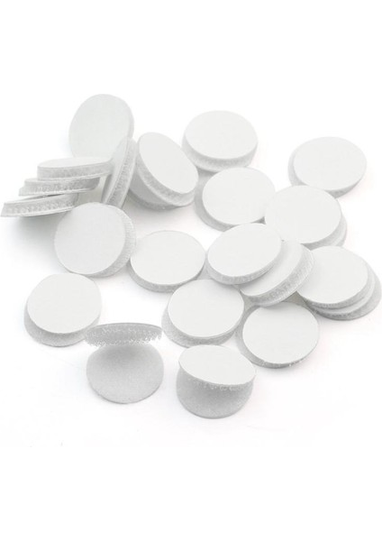 50 Pairs Sihirli Yapışkan Kendinden Yapışkanlı Toka Kanca Döngü Yuvarlak Pedler Craft Bant Beyaz (Yurt Dışından) modelleri