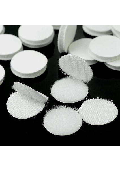 50 Pairs Sihirli Yapışkan Kendinden Yapışkanlı Toka Kanca Döngü Yuvarlak Pedler Craft Bant Beyaz (Yurt Dışından) fırsatları