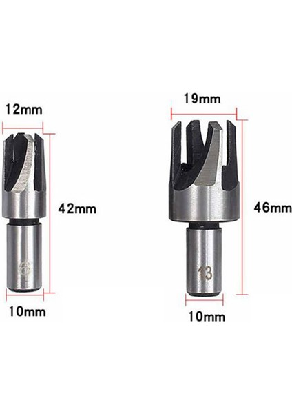 Bradoo-14 Adet Ahşap Fiş Delik Kesici Pahlı Fiş Kesici Matkap Uçları Beş Yuvalı Havşa Matkap 1/4 Inç Altıgen Anahtar Takım Seti (Yurt Dışından) indirimleri