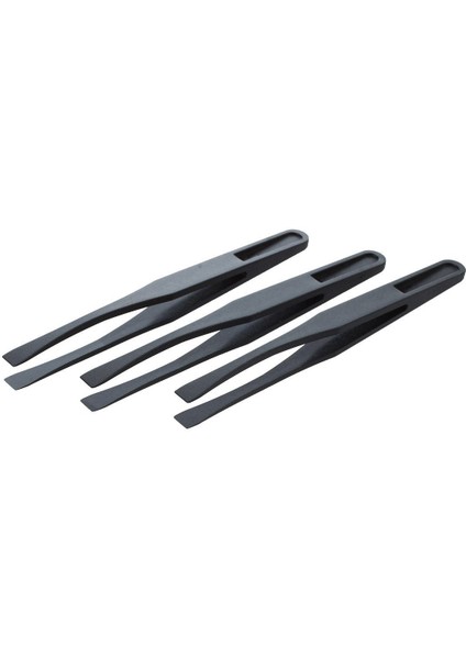 115MM Uzun Düz Uçlu Siyah Plastik Anti-Statik Cımbız 3'lü (Yurt Dışından) fiyatları