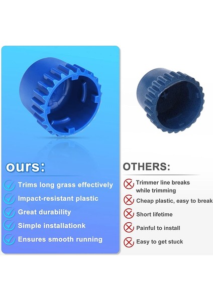 537338701 Tırpan Kafası Yumru Düğmesi, Husqvarna T25 Line Tırpan Kafaları ile Uyumlu, Yumru Düğmeleri (4 Paket) (Yurt Dışından) indirimleri