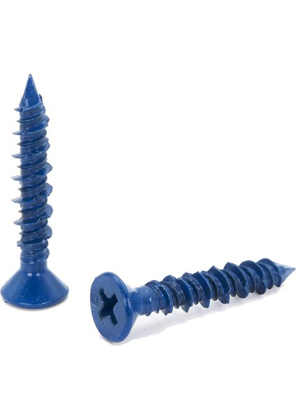 100 Adet 3/16X1-1/4IN Mavi Düz Phillips Beton Elmas Nokta Vidalı Çapa Seti Duvar Setine Sabitleme Için (Yurt Dışından) modelleri