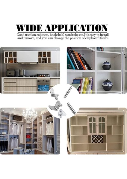 Ncanruı 72 Adet Raf Mandalları Destek Kiti, 6 Stilleri Raf Pimleri, Raflar Için Nikel Kaplama Dolap Raf Mandalları Kitaplık Kitaplık Mandalları (Yurt Dışından) indirimleri