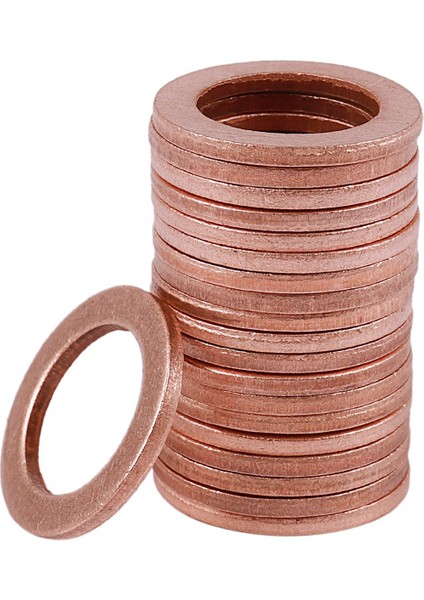 Quanbu 20 Adet 12MM x 18MM x 1.5mm Bakır Düz Yıkama Halkası Sızdırmazlık Parçaları (Yurt Dışından) fiyatları