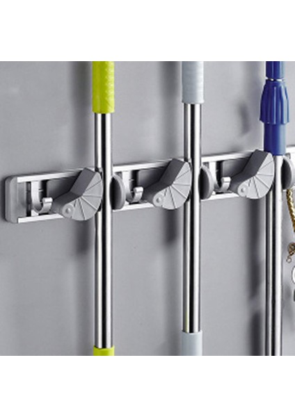 Paspas Süpürgelik Duvara Montaj Metal Kiler Organizasyon Duvar Askısı (Yurt Dışından)