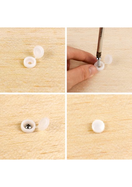 Menteşeli Vidalı Kapak Kapakları, 100 Adet Plastik Vida Koruma Kapakları, Katlanır Vidalı Geçmeli Kapaklar Yıkayıcı Çevirme Üstleri C (Yurt Dışından) fiyatları