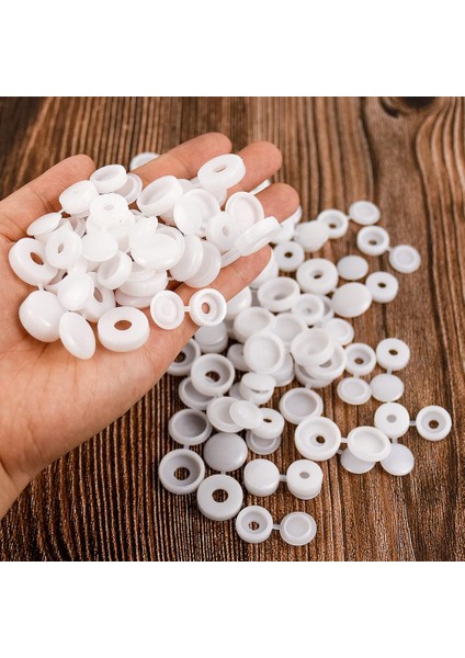 Menteşeli Vidalı Kapak Kapakları, 100 Adet Plastik Vida Koruma Kapakları, Katlanır Vidalı Geçmeli Kapaklar Yıkayıcı Çevirme Üstleri C (Yurt Dışından) modelleri