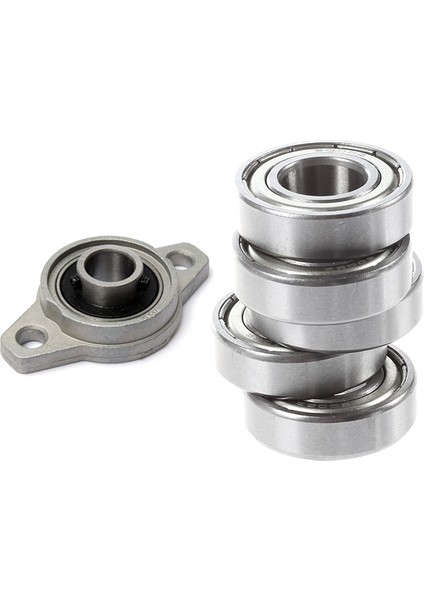 Nanlıy- 1 Adet KFL001 Çinko Alaşımlı Flanşlı Rulmanlar Standlı 12MM ve 5 Adet 6002Z 15X32X9MM Korumalı Metal Bilyalı Rulmanlar (Yurt Dışından) fiyatları